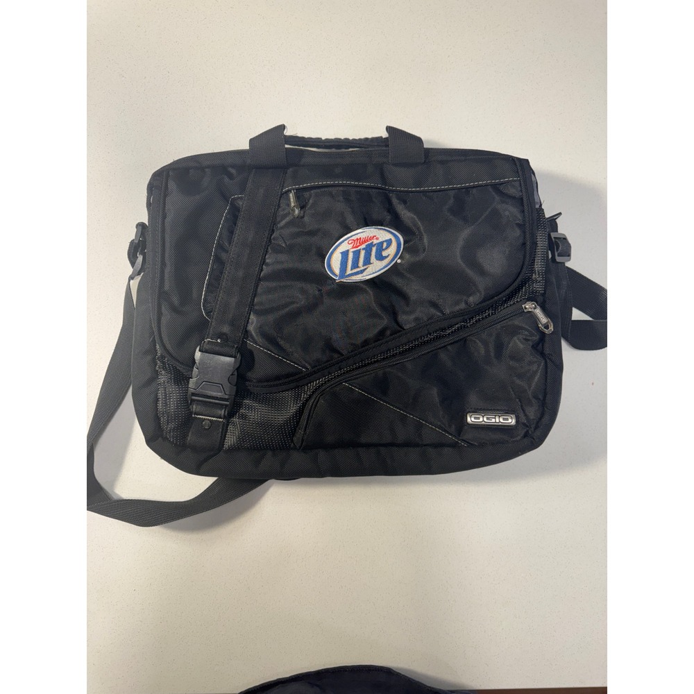 OGIO Miller Lite Vintage Laptop Messenger Bag Black Checkpoint Friendly Travel